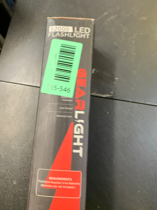 Photo 1 of GearLight S2000 LED Flashlight High Lumens - Super Bright, Powerful, Mid-Size Tactical Flashlight for Outdoor Activity & Emergency Use - S2000-1 Pack, (Batteries Not Included)