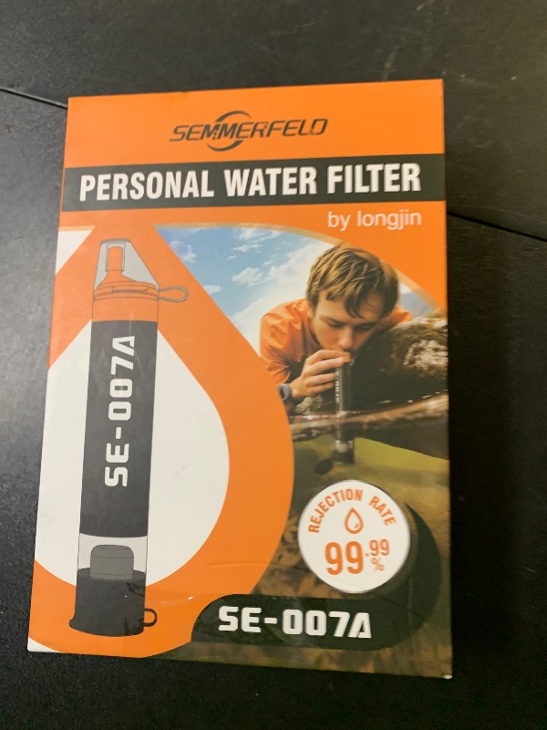 Photo 1 of Personal Straw Water Filter to purify Water, Emergency Water Straws Portable Gear for Hiking, Camping, Travel, Fishing, Outing and Emergency Preparedness ?2 Water Filters + 1 Filter Cartridge?