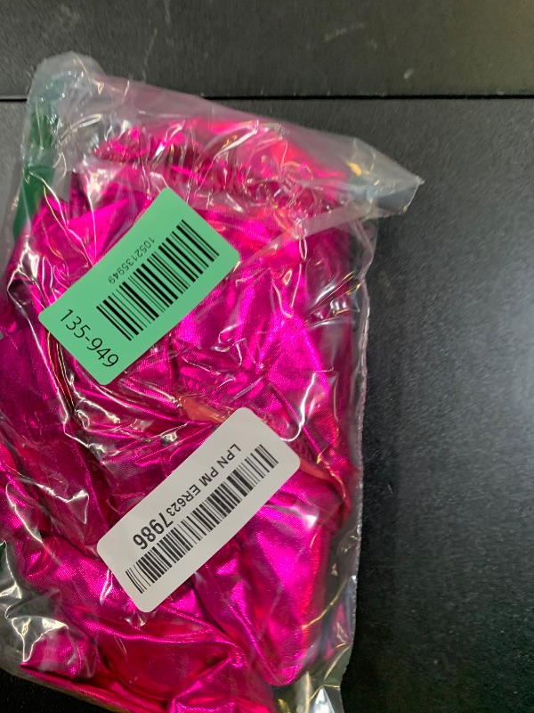 Photo 1 of Allegra K Women's Bolero Jackets Holographic Shrug Open Front Metallic Shiny Cropped Cardigan Medium Hot Pink