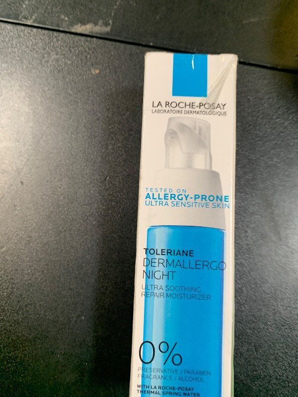 Photo 1 of La Roche-Posay Toleriane Dermallergo Night Cream for Face, Intense Soothing Moisturizer with Vitamin E, Allergy Tested, for Sensitive Skin, Formerly Toleriane Ultra Night