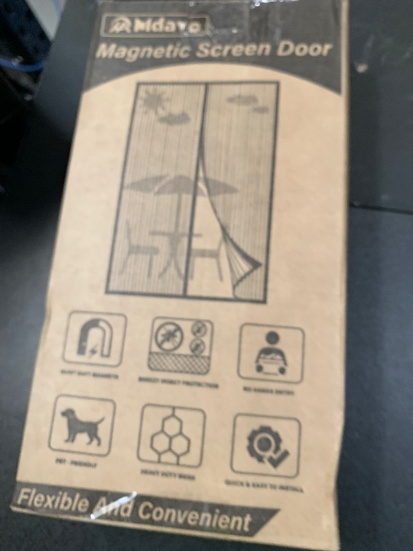Photo 1 of Magnetic Screen Door?Screen Door Mesh?Keep Bugs Out, Heavy-Duty Mesh Curtain,Pet and Kid Friendly, Works with Front Doors, Sliding Doors?38x82 Inch White