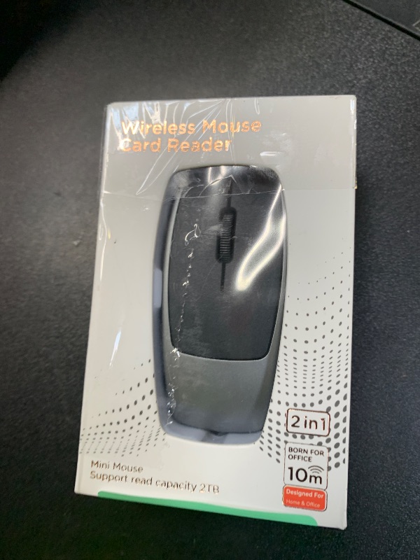 Photo 1 of Mini Bluetooth Wireless Mouse with TF Card Reader, Rechargeable, Silent Click, Portable for Laptop, PC, Travel, Office & Home Use (Grey)