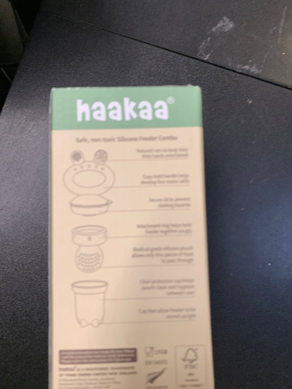 Photo 1 of Haakaa Baby Fruit Food Feeder & Mini Freezer Nibble Tray Combo, Breastmilk Popsicle Molds for Baby Cooling Relief, BPA Free Silicone Feeder for Safe Infant Self Feeding, 4 Month+ (Pumpkin)