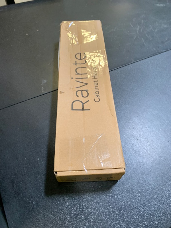 Photo 1 of Ravinte 5 Pack 12-5/8 Inch Cabinet Pulls Matte Black Kitchen Cabinet Hardware Cupboard Handles with Square Base 12-5/8" Length,10" Hole Center
