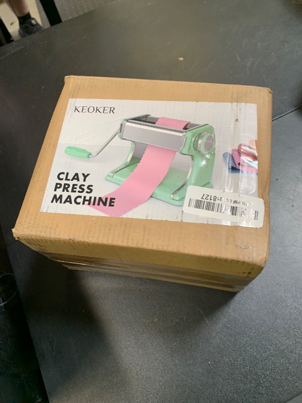 Photo 1 of KEOKER Clay Press Machine, Polymer Clay Press Machine for Making Clay Earrings, Polymer Clay Tools, Polymer Clay Roller Machine