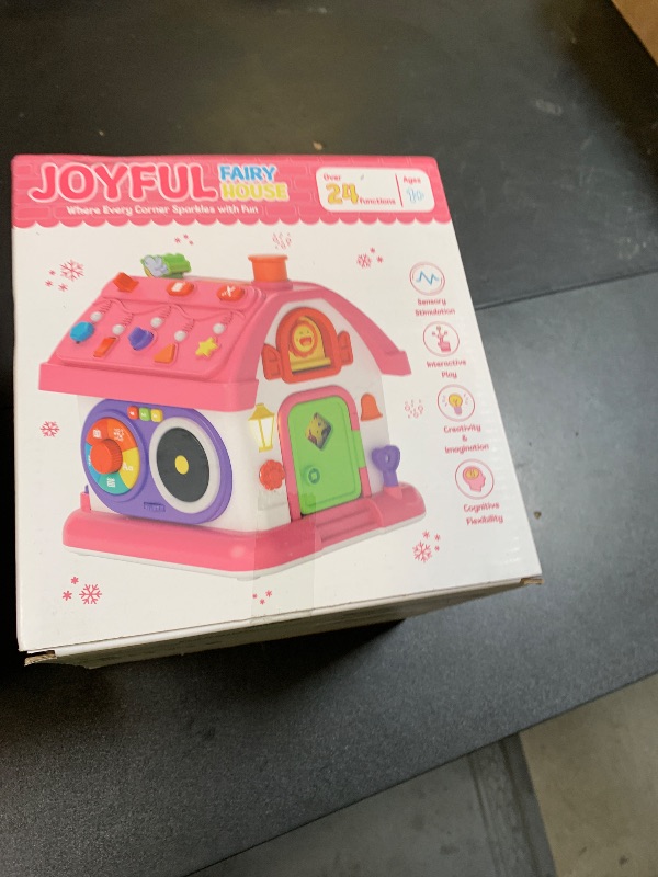 Photo 1 of Talkfun Montessori Toy for 1 Year Old Girl Gifts, Musical Bilingual Educational Toddler Toy Age 1-2 Yr 12-18 Month, First Birthday Gift for 1 Year Old Girl (Pink)