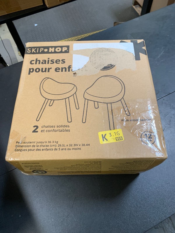 Photo 1 of Skip Hop Toddler's Activity Chairs, Set of 2, Metal, White