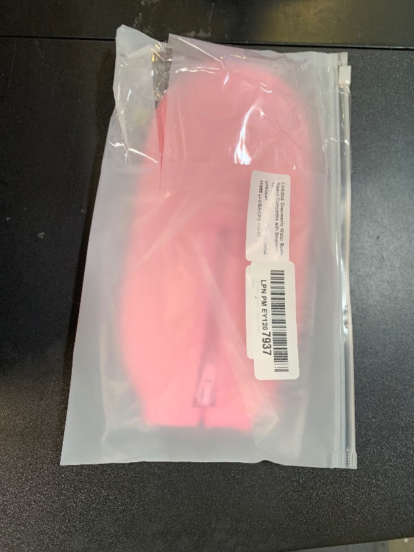 Photo 1 of Linkidea Disposable Water Bottle Sleeve Compatible with Smartwater 16.9/20Fl Oz, Evian 16.9Fl Oz, Insulated Neoprene Plastic Bottled Water Cover Holder with Lockable Zipper (1 Pack/Pink)