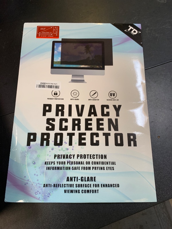 Photo 1 of 19 Inch Privacy Screen for Computer Monitor Eye Protection Anti Glare Blue Light Monitor Privacy Shield Screen 19 Inch 5:4 Aspect Ratio [2 Pack]