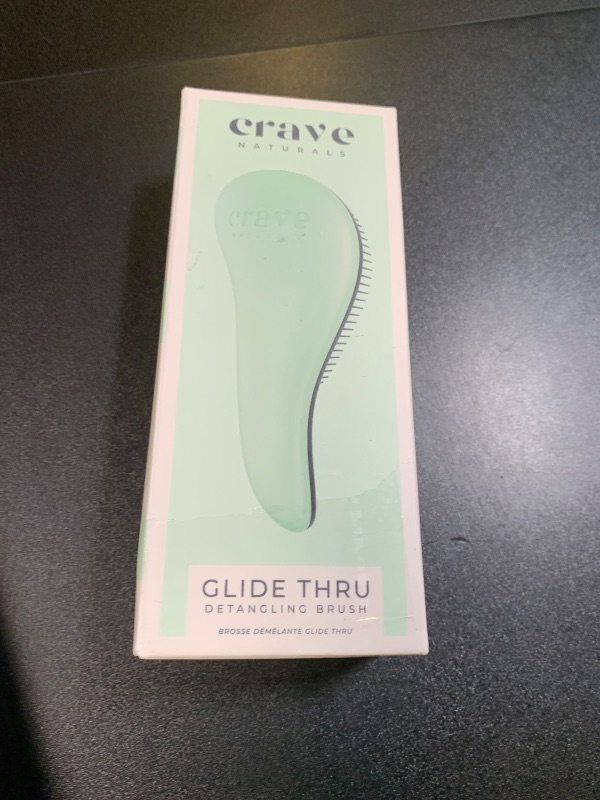 Photo 1 of Crave Naturals Glide Thru Detangling Brush for Natural, Curly, Straight, Wet or Dry Hair - Gentle Detangler Styling Tool for Adults, Kids, Toddlers and Little Girls - 7.5 x 3 in, Turquoise