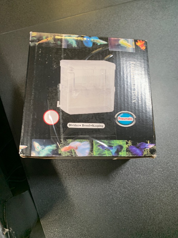 Photo 1 of Pawfly Aquarium Breeding Box - Transparent Plastic Fry Hatchery Incubator for Baby Fish, Shrimp, Betta, Clownfish