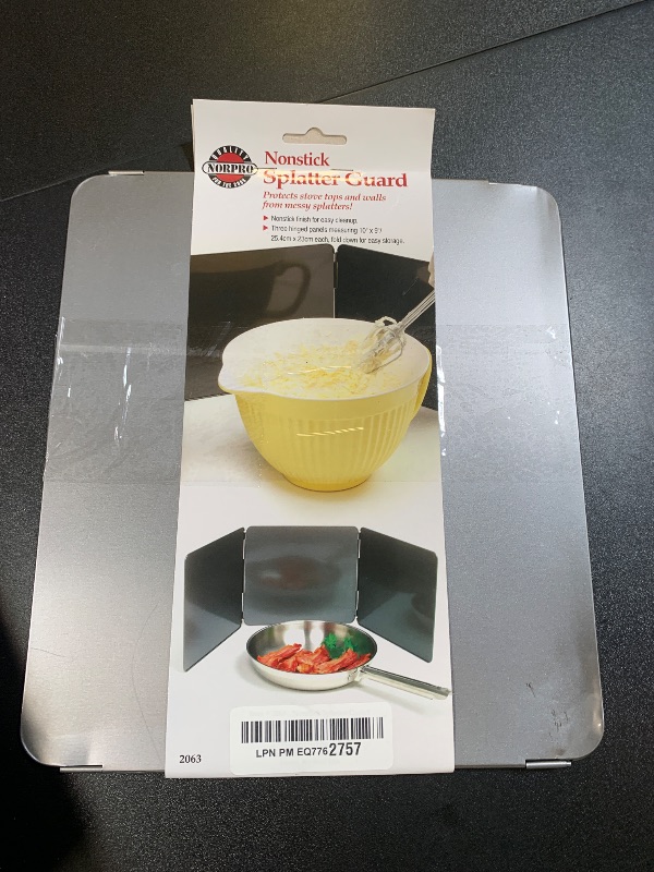 Photo 1 of Norpro 2063 Nonstick 3 Sided Splatter Guard , 10in/25.5cm x 9in/23cm