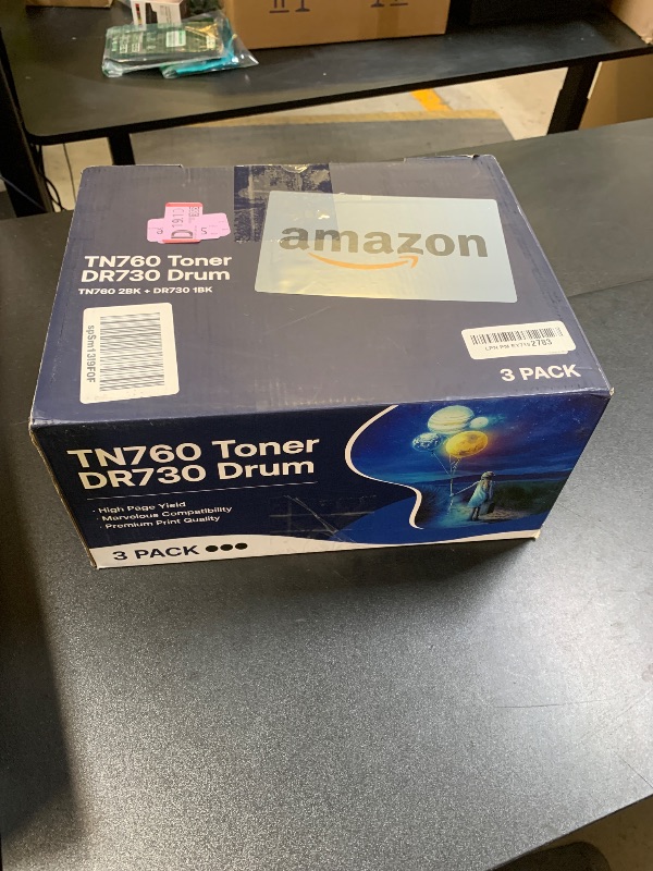 Photo 1 of WEAREC TN760 Toner Cartridge and DR730 Drum Unit Replacement for Brother TN-760 TN730 DR730 DR 730 Work with DCP-L2550DW HL-L2350DW HL-L2390DW HL-L2395DW Printer (2 Toners, 1 Drum Unit, 3Pack)