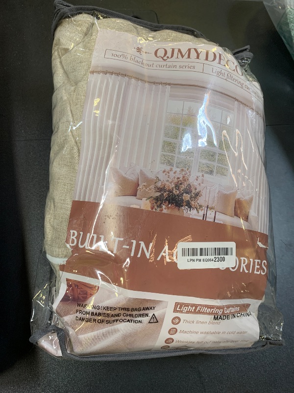 Photo 1 of Extra Wide Thick Burlap Blackout Patio Door Curtains for Sliding Glass Door 2 Panels Set, Farmhouse Boho Pinch Pleated Flax Linen Blend Energy Efficient Bedroom Window Large Drapes (70"Wx84"L)