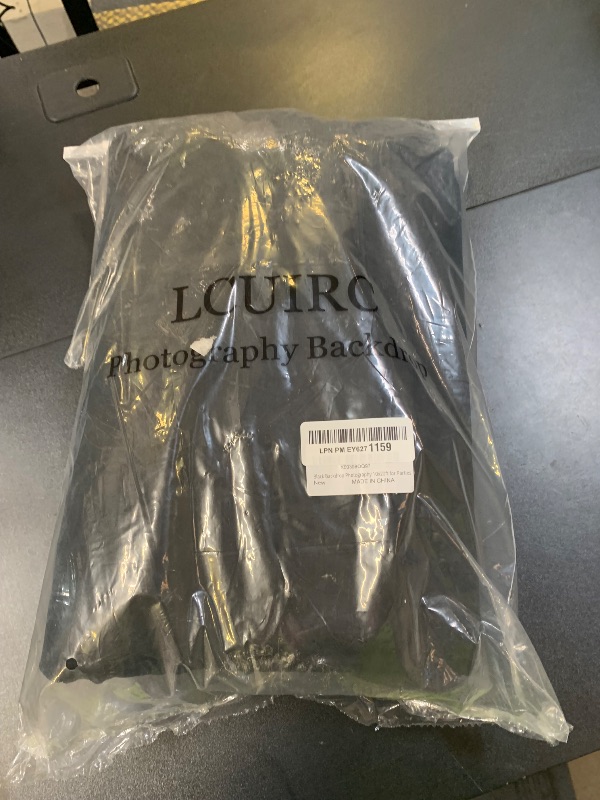 Photo 1 of 10X20ft Black Photo Backdrops for Photography, LCUIRC Two Rod Pocket Backdrops Curtain for Parties, Polyester Fabric Background with 4 Clamps for Product Protrait Photoshoot or Parties Decoration