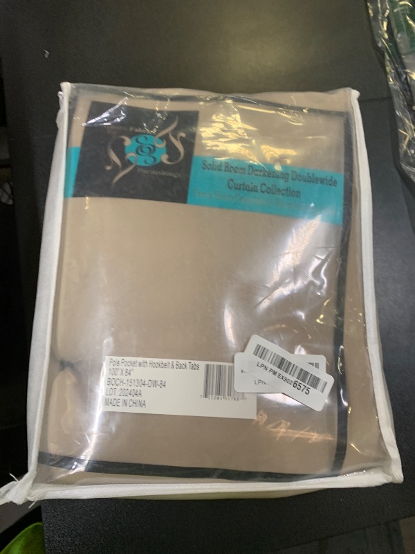 Photo 1 of HPD Half Price Drapes Extra Wide Room Darkening Curtains for Bedroom & Living Room 100 X 84 (1 Panel), BOCH-151304-84-DW, Classic Taupe