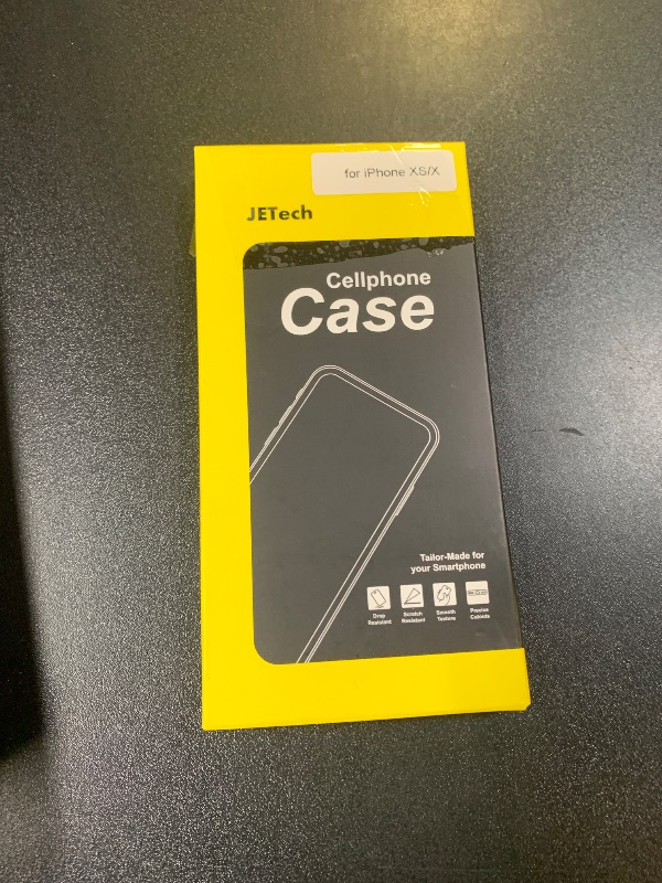 Photo 1 of JETech Silicone Case for iPhone X, iPhone Xs, 5.8-Inch, Silky-Soft Touch Full-Body Protective Case, Shockproof Cover with Microfiber Lining (Black)