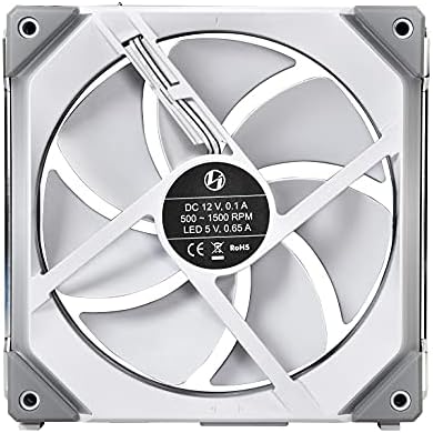 Photo 1 of Lian Li UNI Fan SL140 RGB 140mm Revolutionized Daisy-Chain ARGB Fan - White