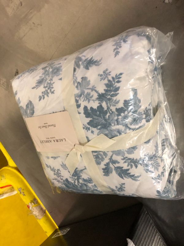 Photo 1 of Laura Ashley Home - King Sheets, Cotton Flannel Bedding Set, Brushed for Extra Softness & Comfort (Vanessa, King)