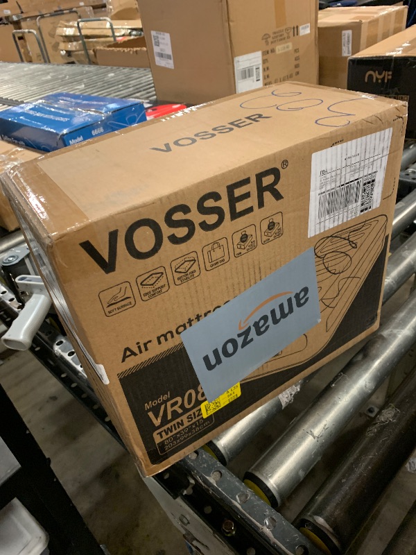 Photo 1 of VOSSER Twin Air Mattress with Built-in Pump,Fast & Easy Inflation/Deflation Inflatable Mattress, Foldable Blow Up Mattress with Storage Bag, Inflatable Bed for Home, Camping & Guests