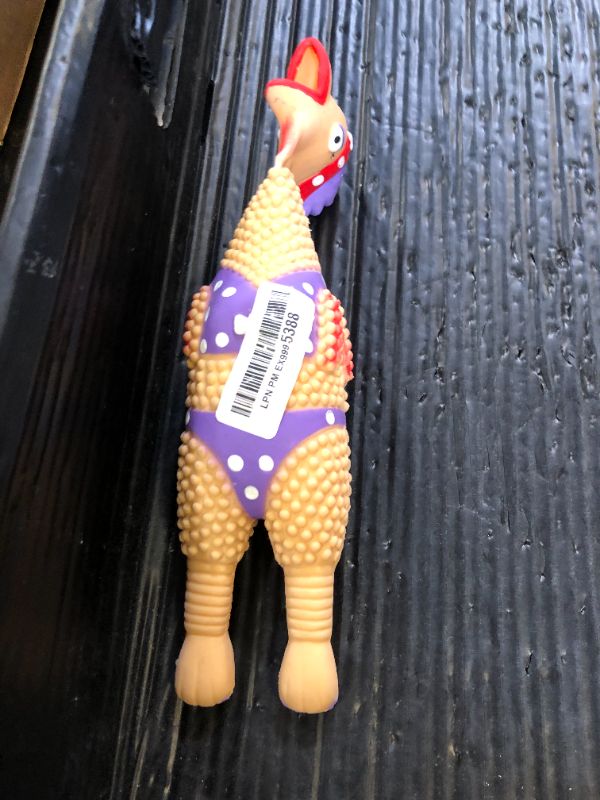 Photo 1 of Outward Hound by Charming Pet Squawkers Henrietta Latex Squeaky Rubber Chicken Dog Toy, Funny Interactive Holiday Toy for Dogs, Large Size