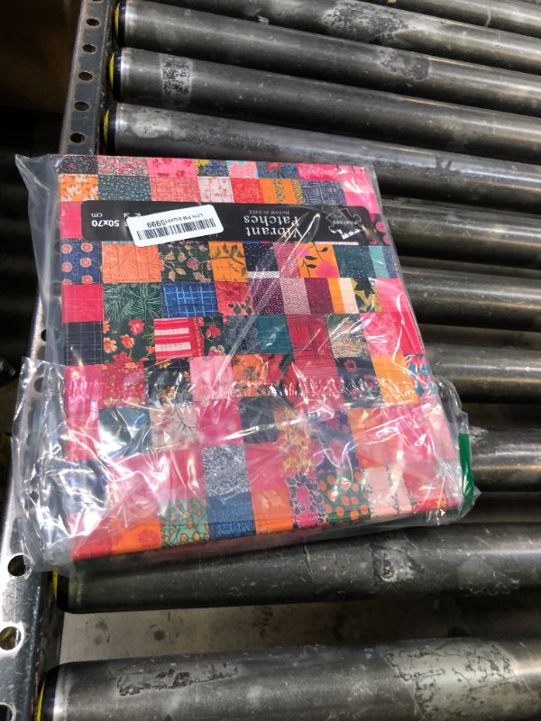 Photo 1 of Sewing Patch 1000 Piece Puzzle for Adults, PICKFORU Vintage Quilt Patchwork Flower Art Puzzles, Impossible Difficult Colorful Theme as Wall Decor