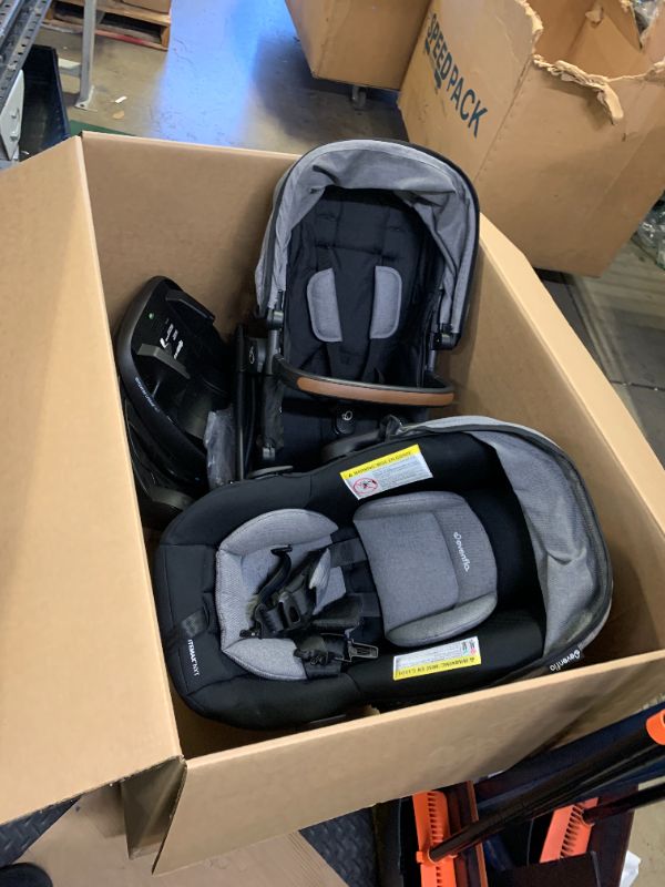 Photo 1 of Evenflo Shyft Intuiti Travel System with Revolve180 LiteMax NXT Rotational Infant Car Seat (Fossil Gray)