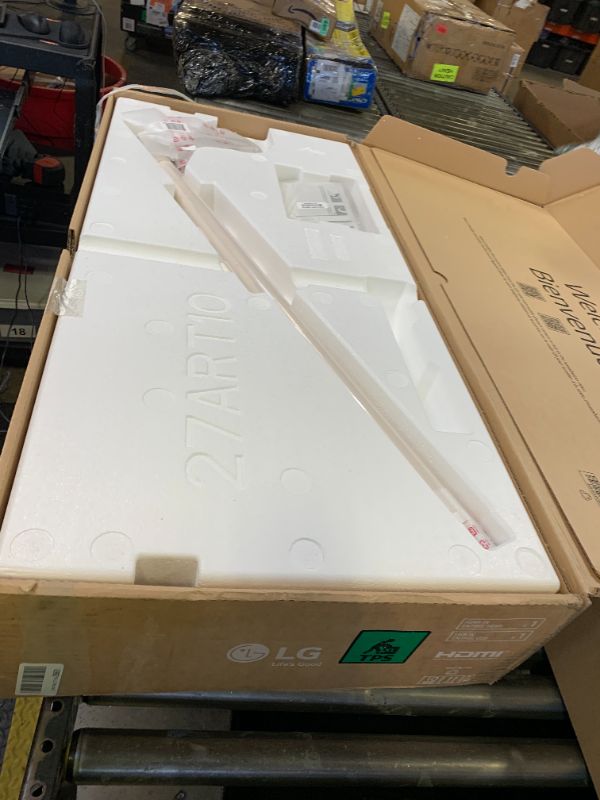 Photo 1 of LG 27-Inch Class StanbyMe 1080p-Portable Touch-Screen-Monitor 27ART10AKPL, Built-in Battery, Full Swivel Rotation, 60Hz Refresh Rate, Calming Beige