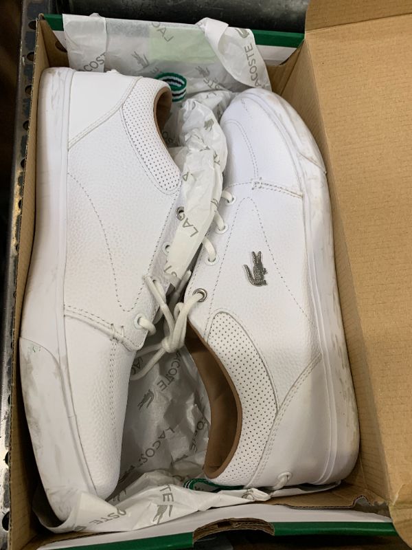 Photo 1 of Lacoste Men's Bayliss Sneaker, Deep White, 8.5