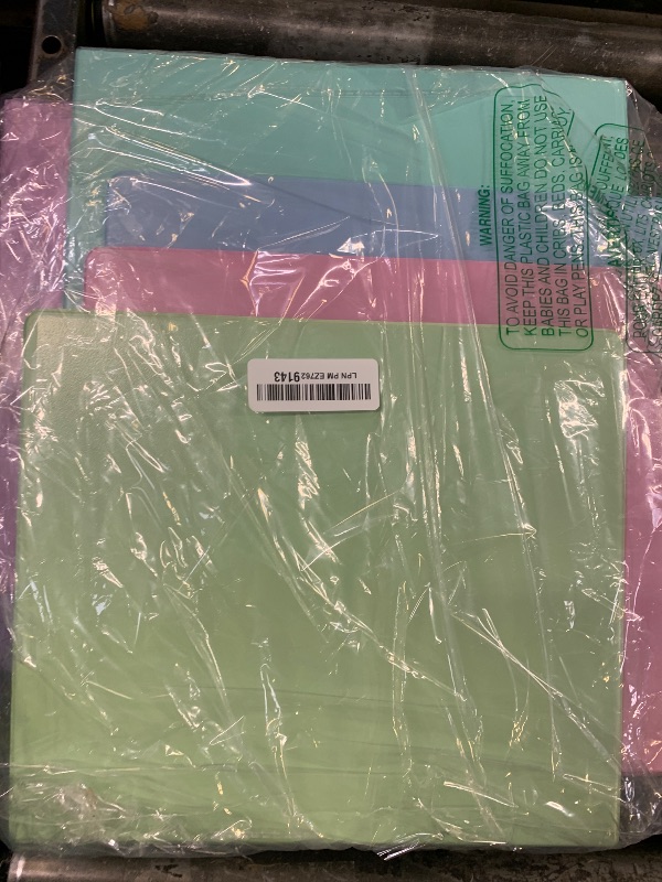 Photo 1 of 1-inch 3-Ring Binder with Pockets, Basic Binders 1'' Pastel Color Binders, Holds Letter Size 8.5'' x 11'',200 Sheet Capacity, Bundle 6 Pack for Back to School (1-Inch)