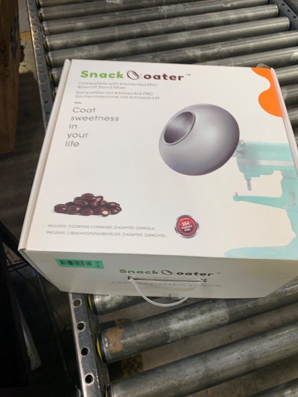 Photo 1 of Aieve Snack Coater Compatible with KitchenAid Bowl-Lift Stand Mixer for Making Chocolate Covered Almonds, Pistachio, Peanut, Freeze Dried Strawberry, Raisin, Macadamia Nuts and Blueberry