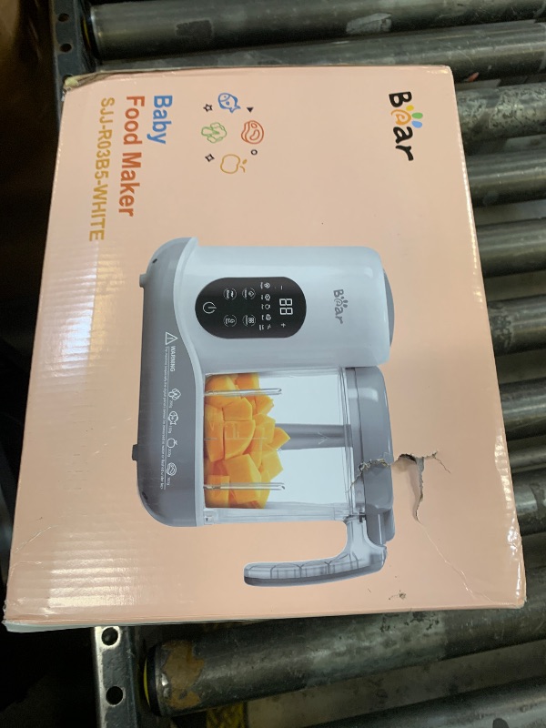 Photo 1 of BEAR 2024 Baby Food Maker | One Step Baby Food Processor Steamer Puree Blender | Auto Cooking & Grinding | Baby Food Puree Maker with Self Cleans | Touch Screen Control, White