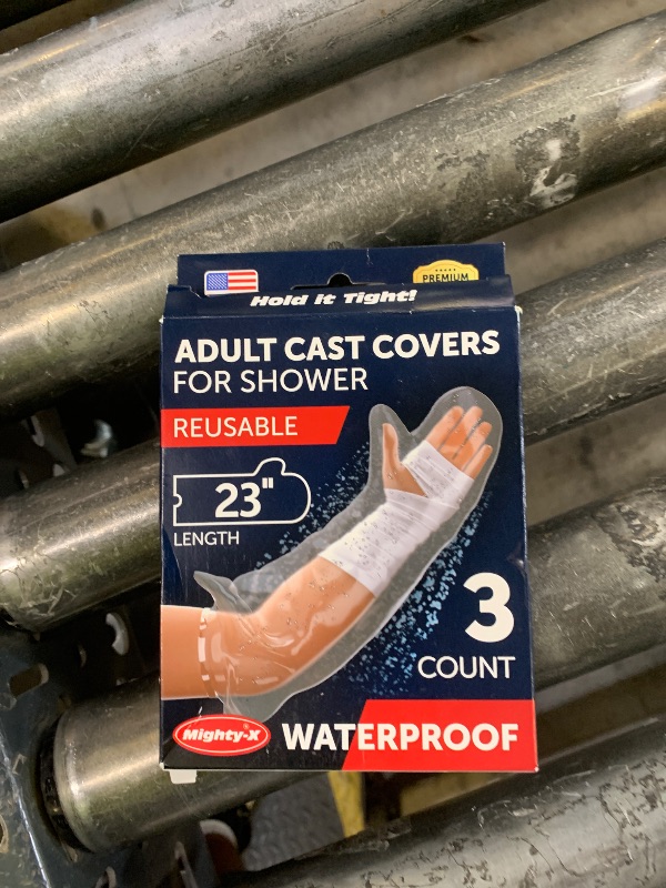 Photo 1 of 100% Waterproof Cast Covers for Shower Arm - Tight Seal - 3pk Adult Reusable Cast Protectors - Half Arm Bag Sleeves