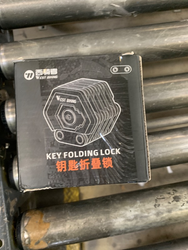 Photo 1 of ICOCOPRO Folding Bike Lock with 3 Keys, 2.8 FT Bicycle Lock Compact Anti Theft, High Security Scooter Locks, Heavy Duty Bike Chian Locks with Bracket