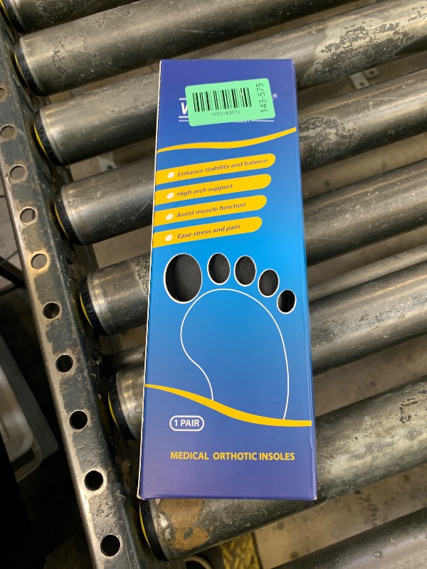 Photo 1 of Inserts Relieve Plantar Fasciitis - Flat Feet Insoles Arch Supports, Orthotic Insoles for Foot Pain Arch Pain Reduce Muscle Fatigue Absorb Shock (Mens 6-6 1/2 | Womens 8-8 1/2)