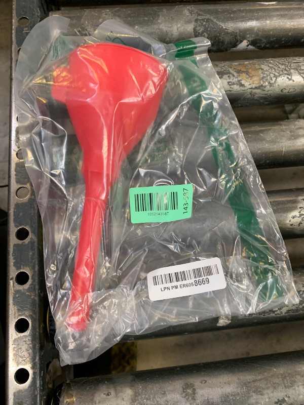 Photo 1 of TEC Products FlexAll Anti-Kink Funnel - Long Flexible Funnel with Hose for Automotive Use - Durable Nitrile Rubber - Car Oil Change, Transmission Fluid, Diesel, Gas - Made in USA (9 x 3.95 Inches)