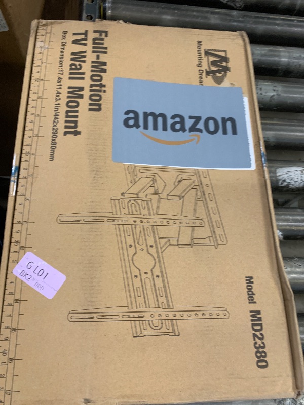 Photo 1 of Mounting Dream TV Wall Mount for 32-65 Inch Television,Mount with Swivel and Tilt, Full Motion Bracket with Articulating Dual Arms, Fits 16inch Studs, Max VESA 400X400 mm, 99lbs, MD2380