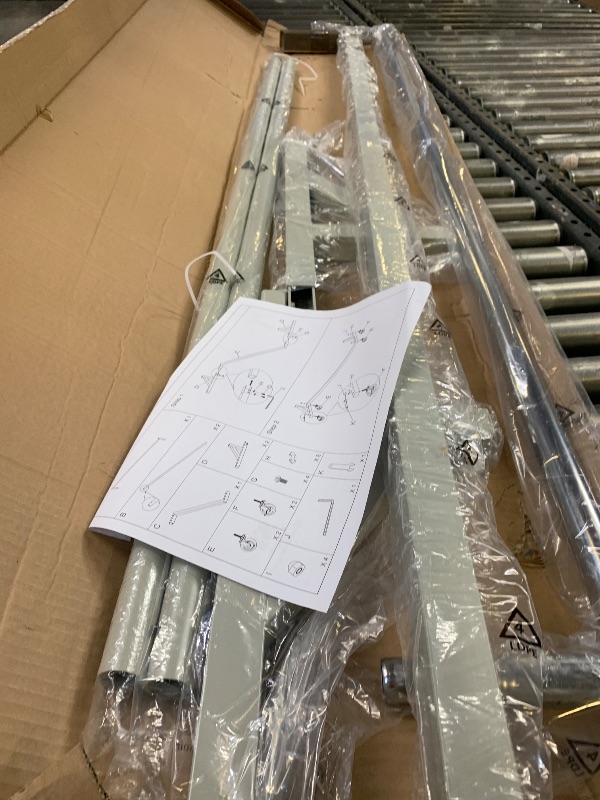 Photo 1 of Simple Houseware Industrial Grade Z-Base Garment Rack, 500lb Load with 62 Inches Extra Long Bar, Gray