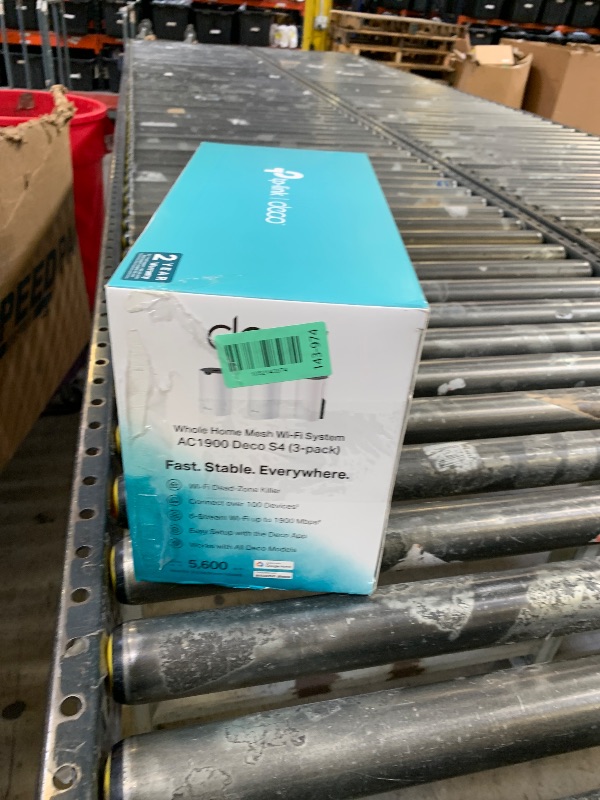 Photo 1 of TP-Link Deco S4 Mesh AC1900 WiFi System - Up to 5,500 Sq.ft. Coverage, Replaces WiFi Router and Extender, Gigabit Ports, Works with Alexa, Deco S4(3-Pack)