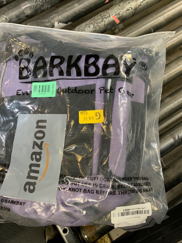 Photo 1 of BARKBAY Dog Bike Basket Carrier, Expandable Foldable Soft-Sided Dog Carrier, 2 Open Doors, 5 Reflective Tapes, Pet Travel Bag,Dog Backpack Carrier Safe and Easy for Small Medium Cats and Dogs(Purple)