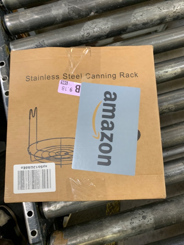 Photo 1 of Canning Rack with Heat Resistant Silicone Handles,Stainless Steel Canning Jar Rack Canner Rack Canning Rack Canning Tongs for Regular Mouth Ball Jars, Canning Jar Lifter(no jars)