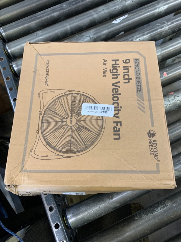 Photo 1 of BEYOND BREEZE Floor Fan 9 Inch, 3-Speed Portable Metal Fan with Adjustable Tilt, Quiet Small Cradle Floor Fan for Home, Office, Bedroom