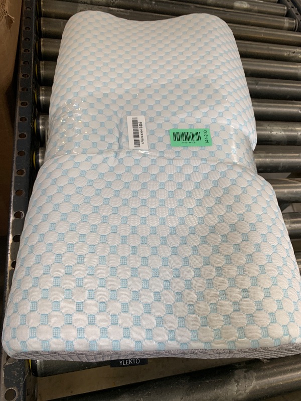 Photo 1 of Cervical Neck Pillow for Pain Relief, Contour Memory Foam Pillows for Sleeping, Odorless Ergonomic Pillow Adjustable Orthopedic Cooling Pillow Bed Pillow Neck Support for Side Back Stomach Sleepers