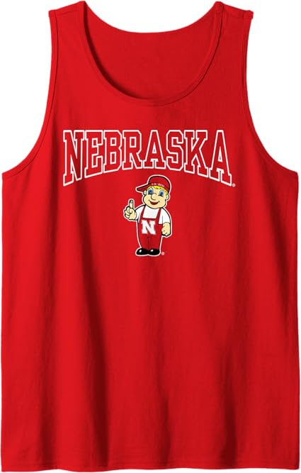 Photo 1 of Nebraska Cornhuskers Mascot Red Officially Licensed Tank Top MLAE SIZE S 