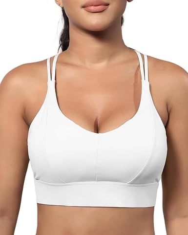 Photo 1 of Grace Form Sports Bra for Women Strappy Medium Support Push Up Padded Sports Bra