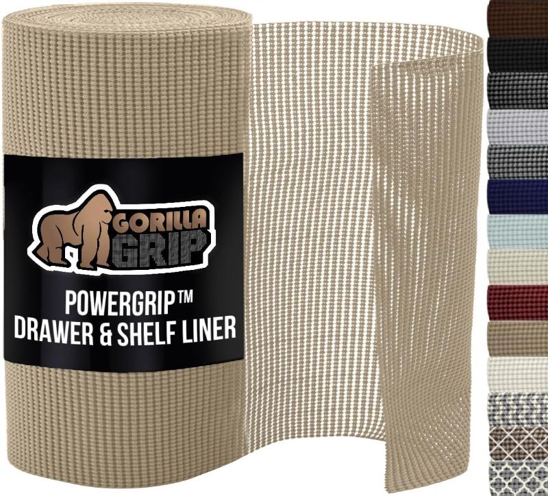 Photo 1 of GORILLA GRIP powerGRIP Drawer Shelf and Cabinet Liner 2 pack 