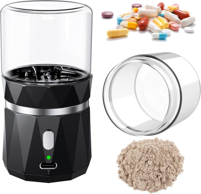 Photo 1 of 
Small Portable Cordless Electric Pill Crusher Fine Powder for Elderly - Battery