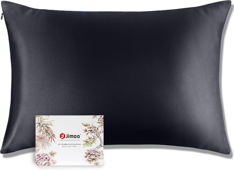 Photo 1 of J JIMOO 100% Mulberry Silk Pillowcase for Hair and Skin,