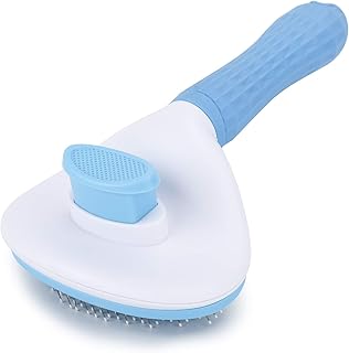 Photo 1 of Depets Self Cleaning Slicker Brush, Dog Cat Bunny Pet Grooming Shedding Brush - Easy to Remove Loose Undercoat, Pet Massaging Tool Suitable for Pets with Long or Short Hair