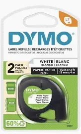 Photo 1 of dymo paper white paper 12mmx4mm packof 5 